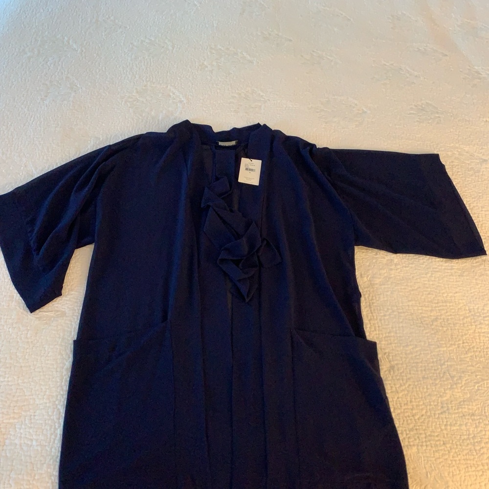 SHAN NWT ! Swimsuit coverup / Kimono Midnight Blue